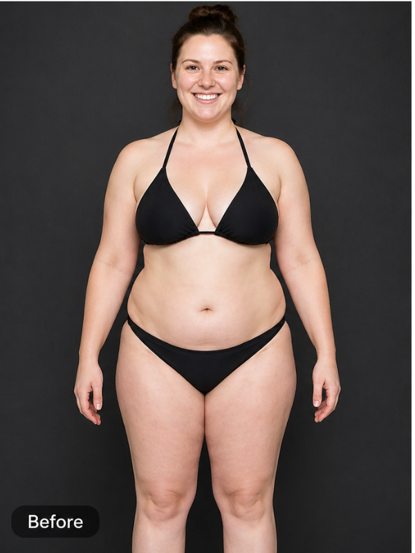 Maximum Impact - Before spray tan