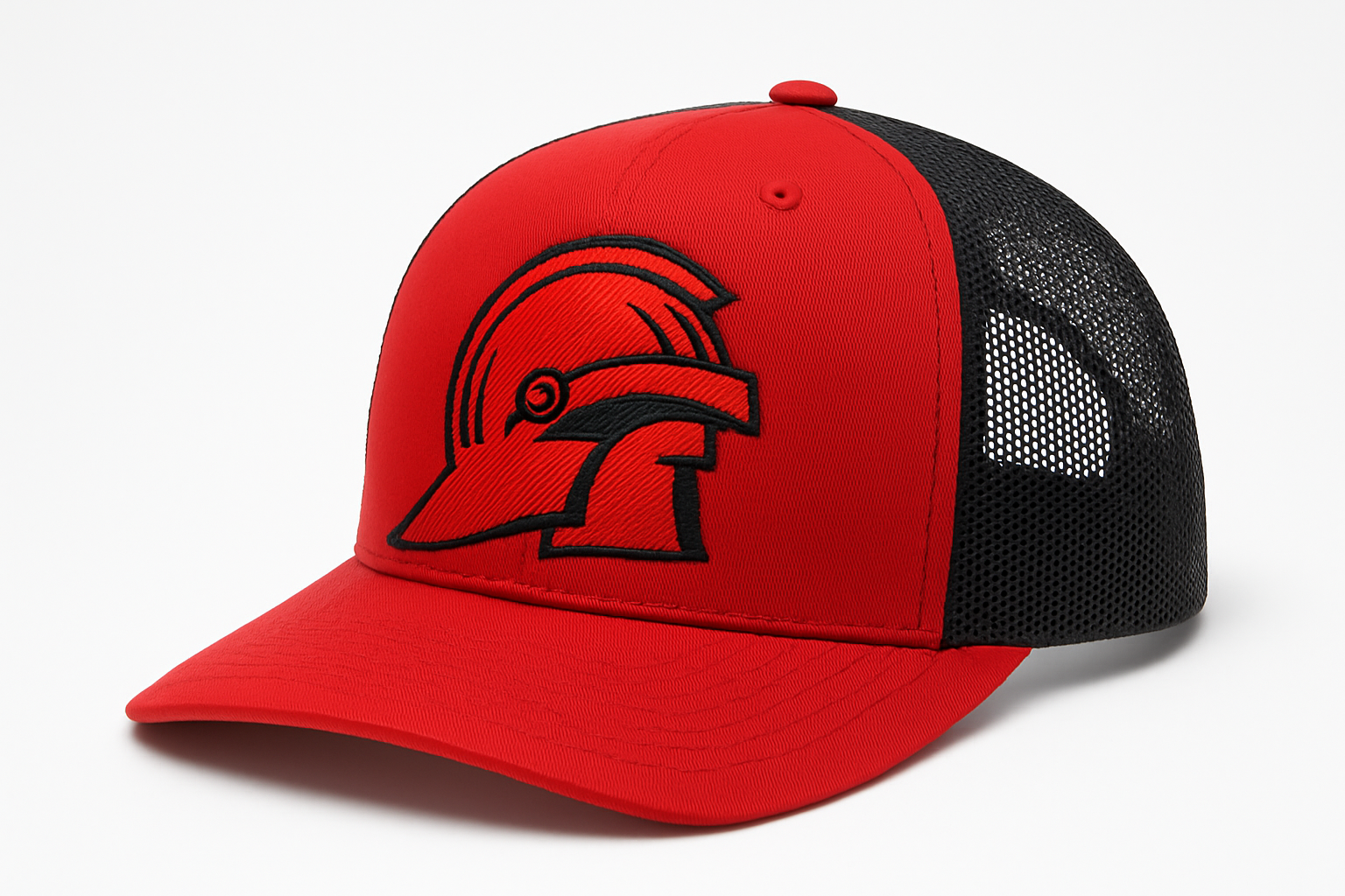 Coldspring Trojans trucker hat mockup