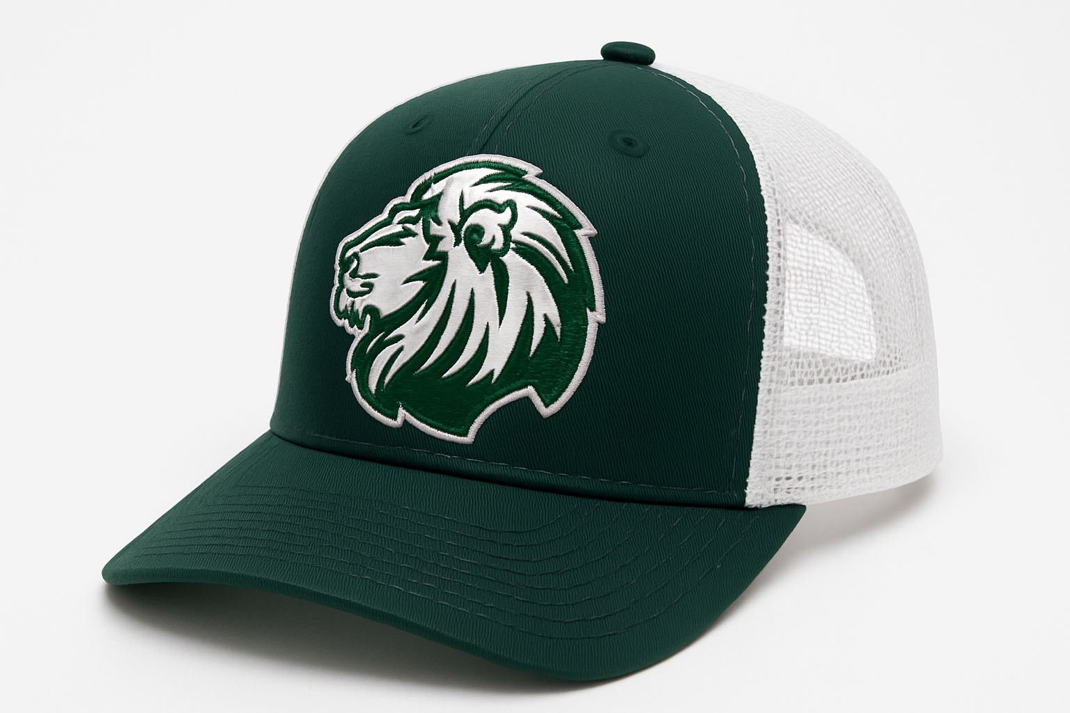 Livingston Lions trucker hat mockup