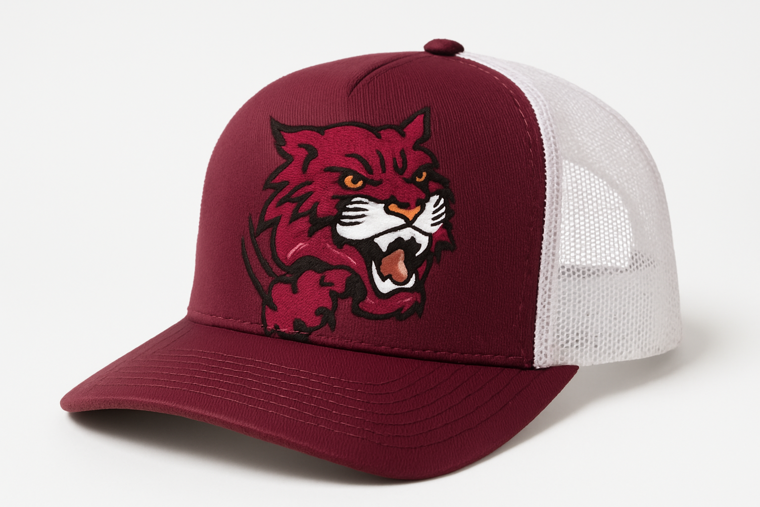 Onalaska Wildcats trucker hat mockup